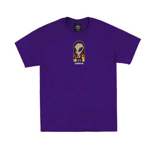 THRASHER X AWS BELIEVE PURPLE SS M