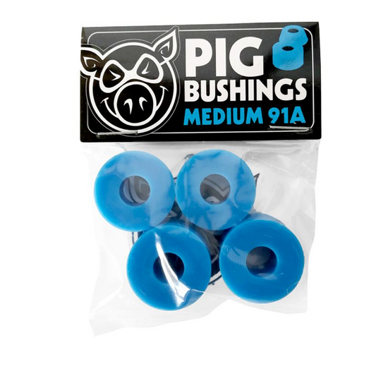 PIG BUSHINGS BLUE MEDIUM 91A (4 PER PACK)