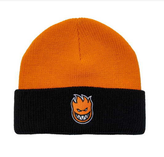 SPITFIRE BIGHEAD FILL CUFF BEANIE BLACK/ORANGE