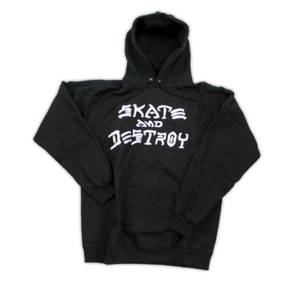 THRASHER SKATE AND DESTROY BLACK HD/SWT M