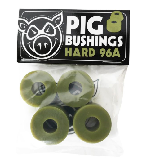 PIG BUSHINGS OLIVE HARD 96A (4 PER PACK)