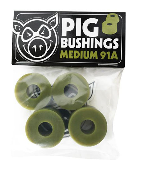 PIG BUSHINGS OLIVE MEDIUM 91A (4 PER PACK)