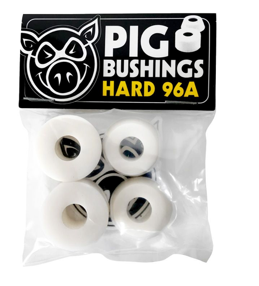 PIG BUSHINGS WHITE HARD 96A (4 PER PACK)