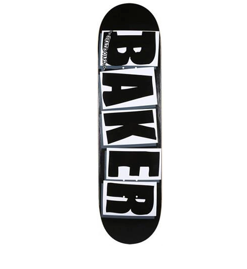 BAKER TEAM BRAND LOGO BLACK/WHITE DECK 8.25