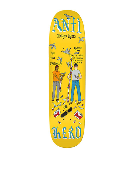 ANTI-HERO RANEY PIGEON VISION SHAPED DECK 8.63