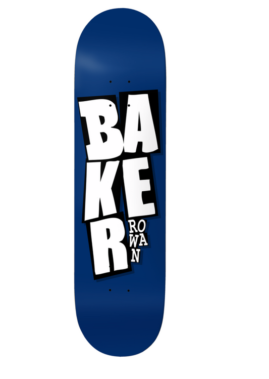 BAKER ROWAN ZORILLA STACKED NAME BLUE B2 DECK 8.25