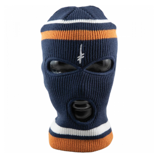 DW GANG LOGO SKI MASK NAVY/ORG