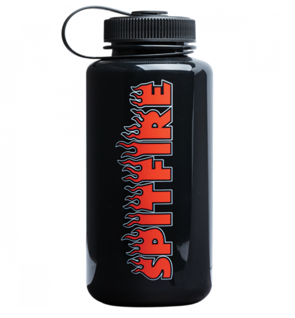 SF DEMONSEED SCRIPT WATER BOTTLE OPAQUE BLACK