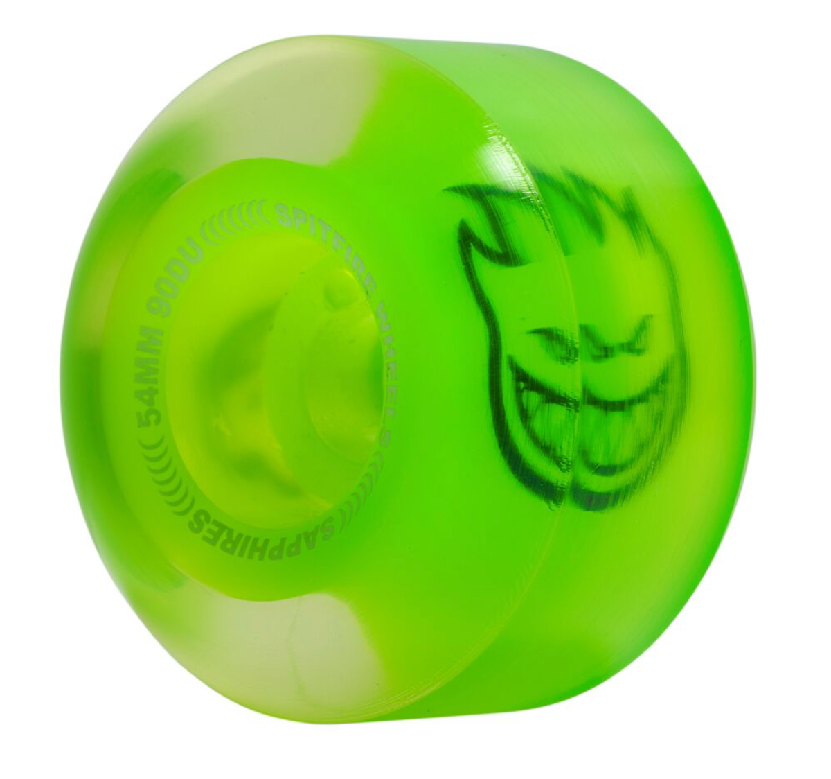 SPITFIRE SAPPHIRE CONICAL FULL NEON GREEN 54MM 90D (Set of 4)