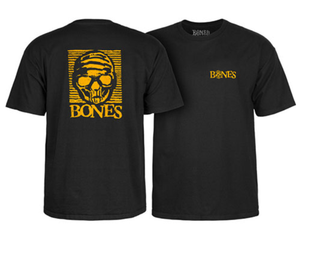 BONES BLACK & GOLD BLACK SS M