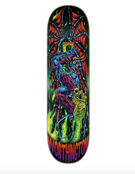 Worthington Skullburn VX Deck Skateboard Deck 8.6in x 32.11in Creature