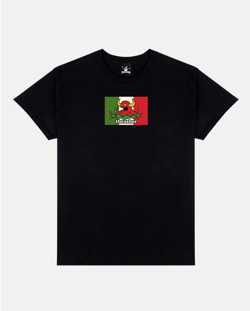 THRASHER X TOY MACHINE HECHO BLACK SS M