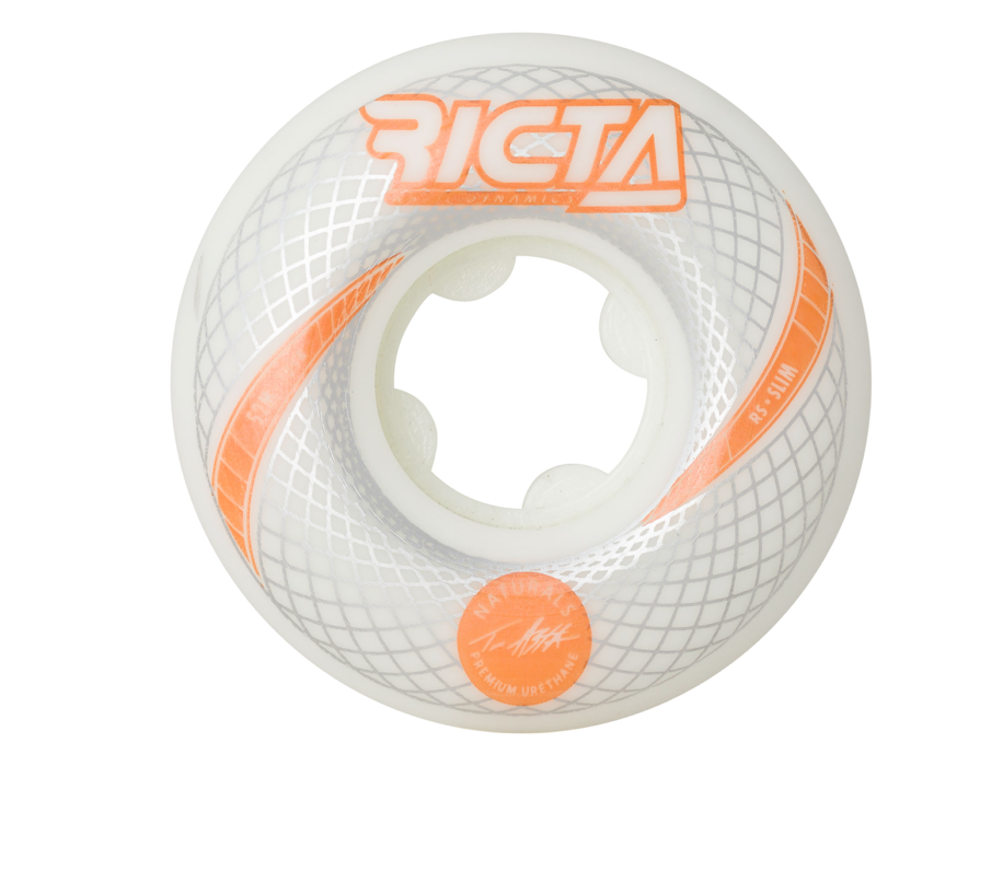 52mm Asta Vortex Naturals White Slim 101a Ricta Wheels