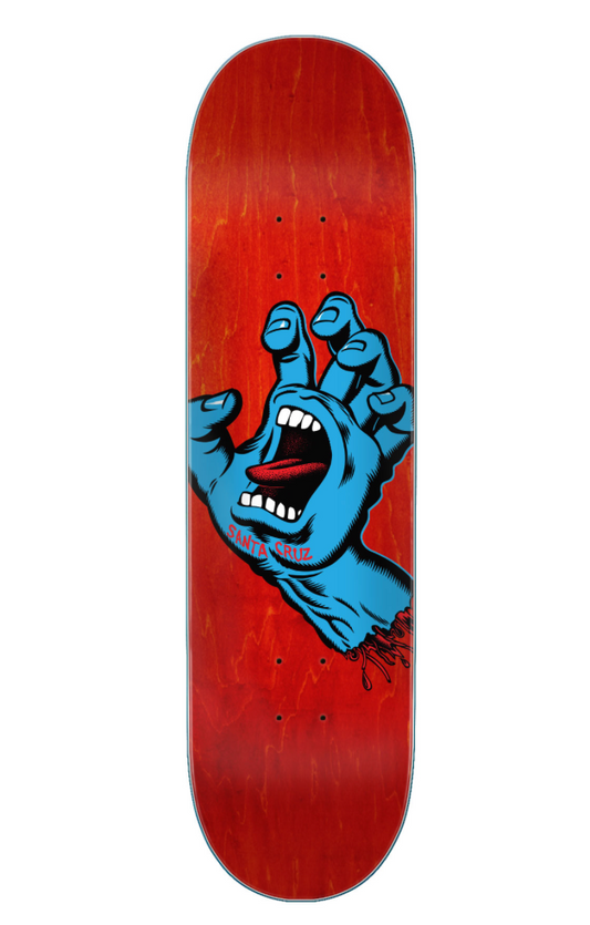 Screaming Hand 8.00in x 31.60in Santa Cruz Decks