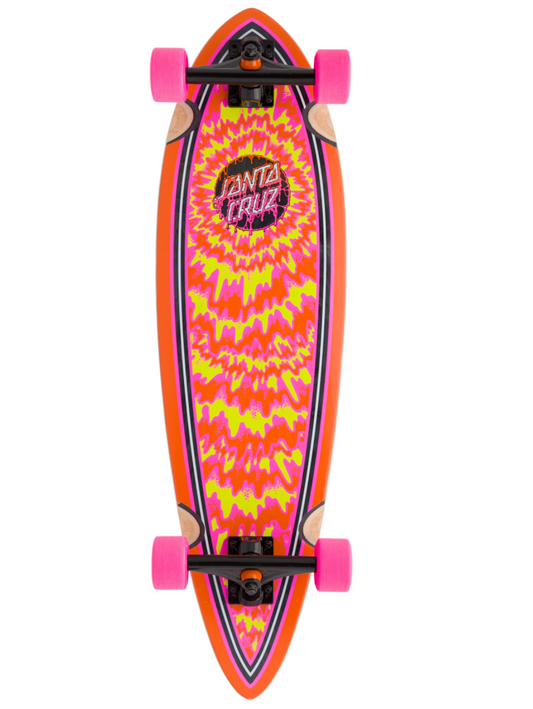 Toxic Dot 9.20in x 33in Pintail Cruiser Skateboard Santa Cruz