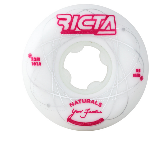 52mm Facchini Orbital Naturals White Metallic Red Mid 101a Ricta Wheels