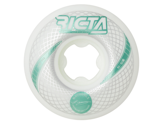 54mm McCoy Vortex Naturals White Slim 99a Ricta Skateboard Wheels