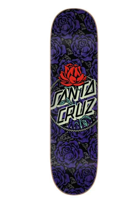 Rosette Ringed Dot 7 Ply Birch 8.00in x 31.60in Santa Cruz Decks