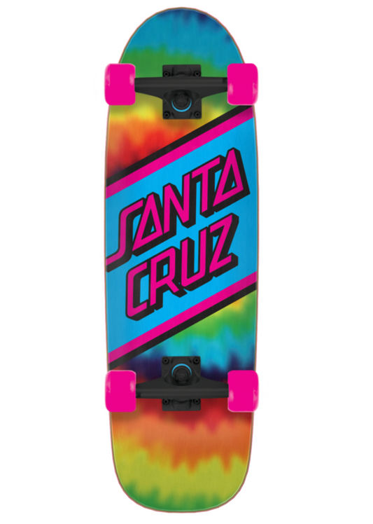 Rainbow Tie Dye 8.79in x 29.05in Street Cruzer Santa Cruz