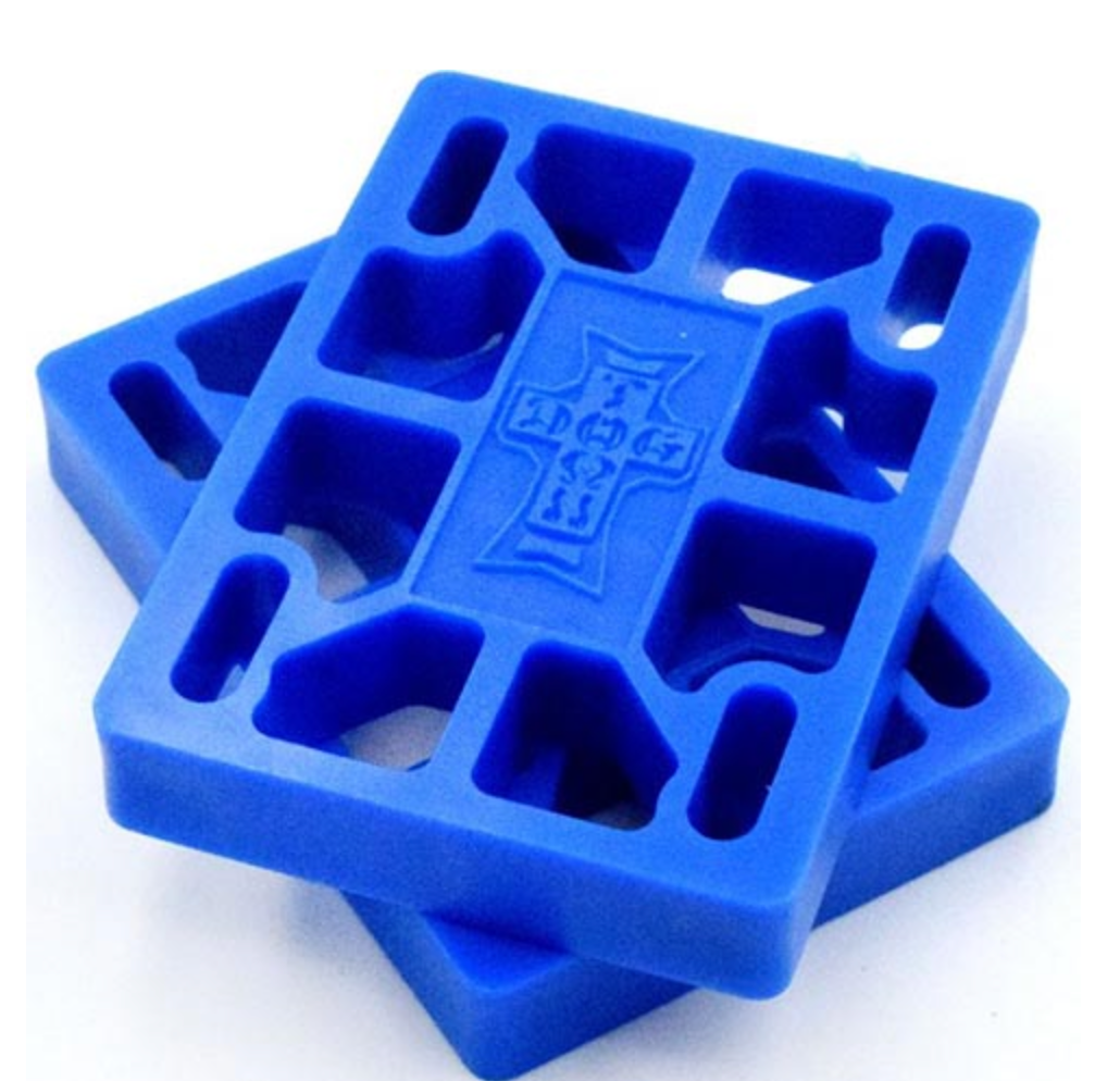 DOGTOWN RISERS 1/4" BLUE