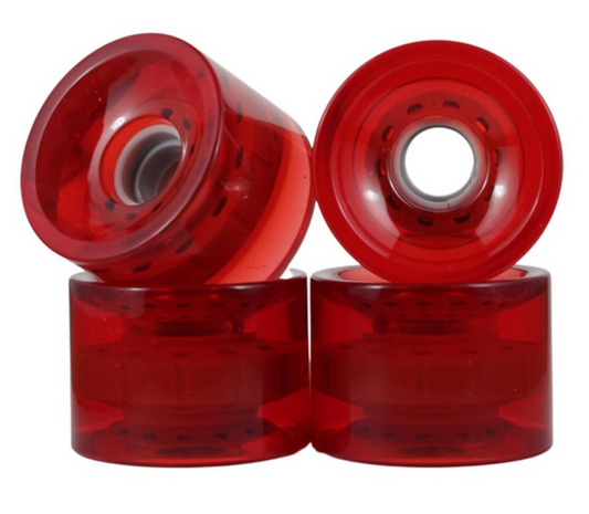 BLANK CRUISER CLEAR RED 70MM 78A (Set of 4)