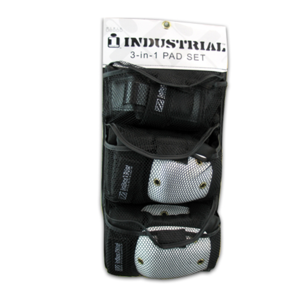 INDUSTRIAL WHITE CAP 3 PACK PAD SET L