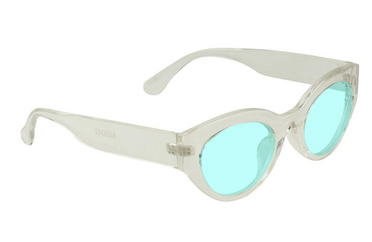 GLASSY MOORE CLEAR/MINT POLARIZED SUNGLASSES