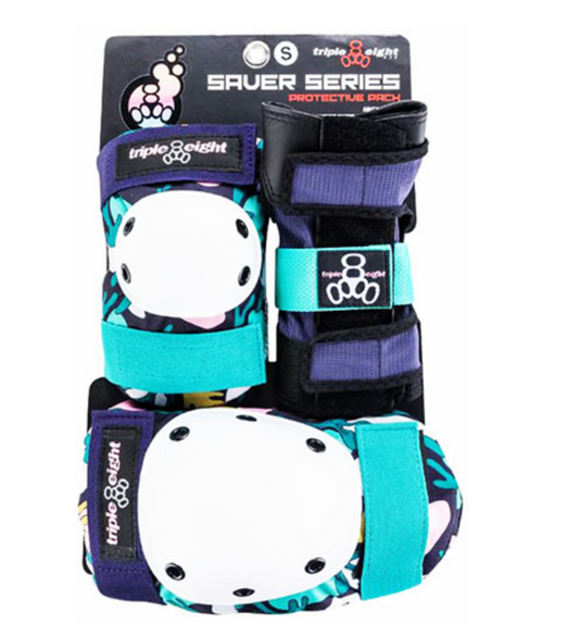 TRIPLE 8 SAVER SERIES 3 PACK PADS FLORAL L