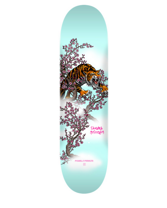 POWELL YOSOZUMI TIGER LIGHT BLUE DECK 8.00