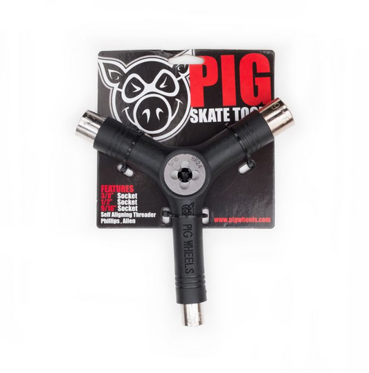 PIG TRI-SOCKET THREADER SKATE TOOL BLACK