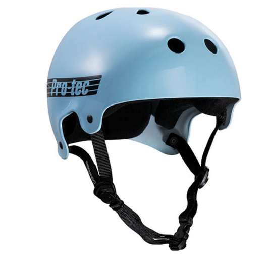 PRO TEC OLD SCHOOL CERTIFIED HELMET GLOSS BABY BLUE XL