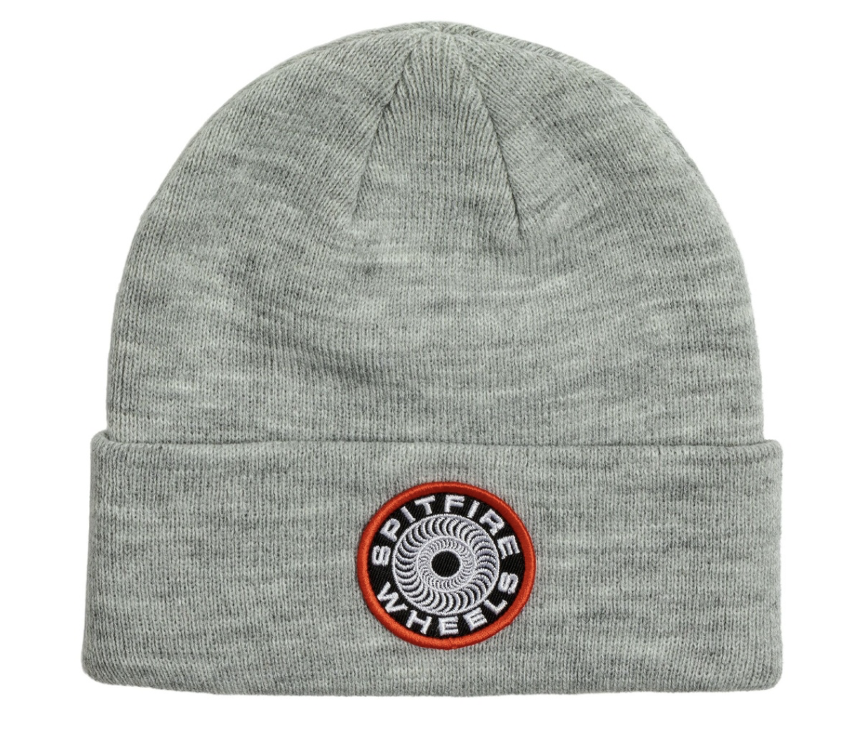 SPITFIRE CLASSIC 87 SWIRL PATCH CUFF BEANIE HEATHER GREY