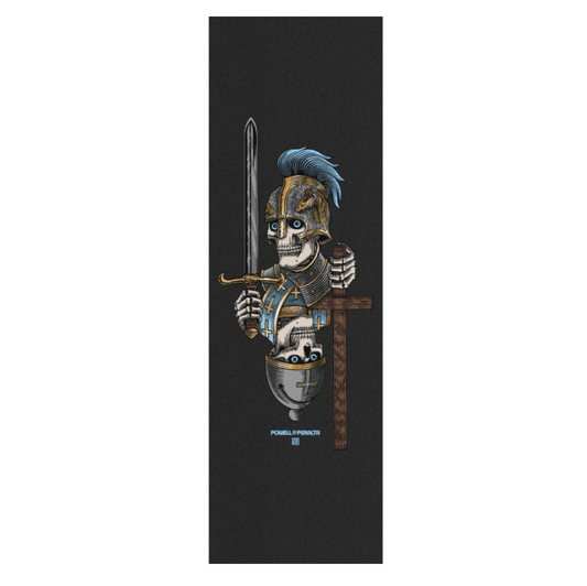 PWL/P GRIP SHEET 10.5x33 CORRIGAN CHESS SKULL BLK