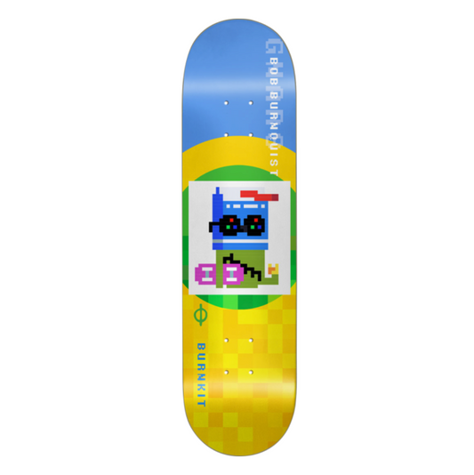 BURNKIT BURNQUIST GNARS DECK-8.25 GREEN/YELLOW
