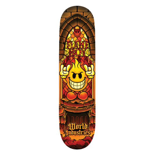 WI FLAMEBOY STAINED GLASS DECK-8.25