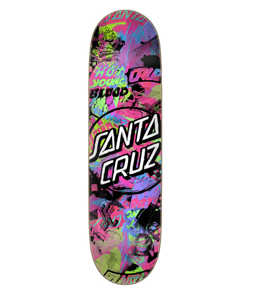 Cut Collage 7 Ply Birch 8.5in x 32.2in Santa Cruz Decks