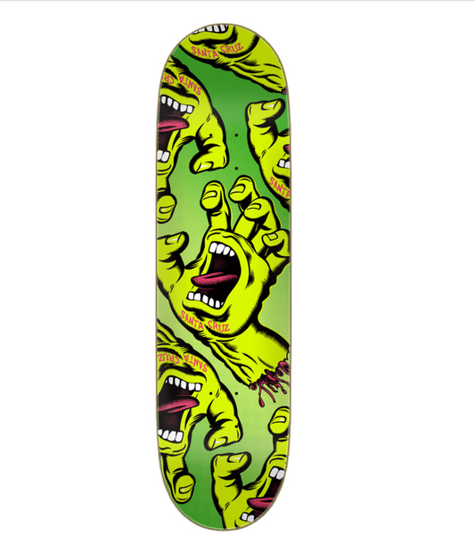 Crowded Hand 8.5in x 32.2in Santa Cruz Decks