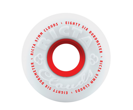 57mm Clouds Red 86a Ricta Wheels