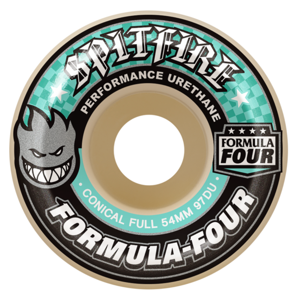 SF F4 97a CONICAL FULL 56mm WHT W/TURQ