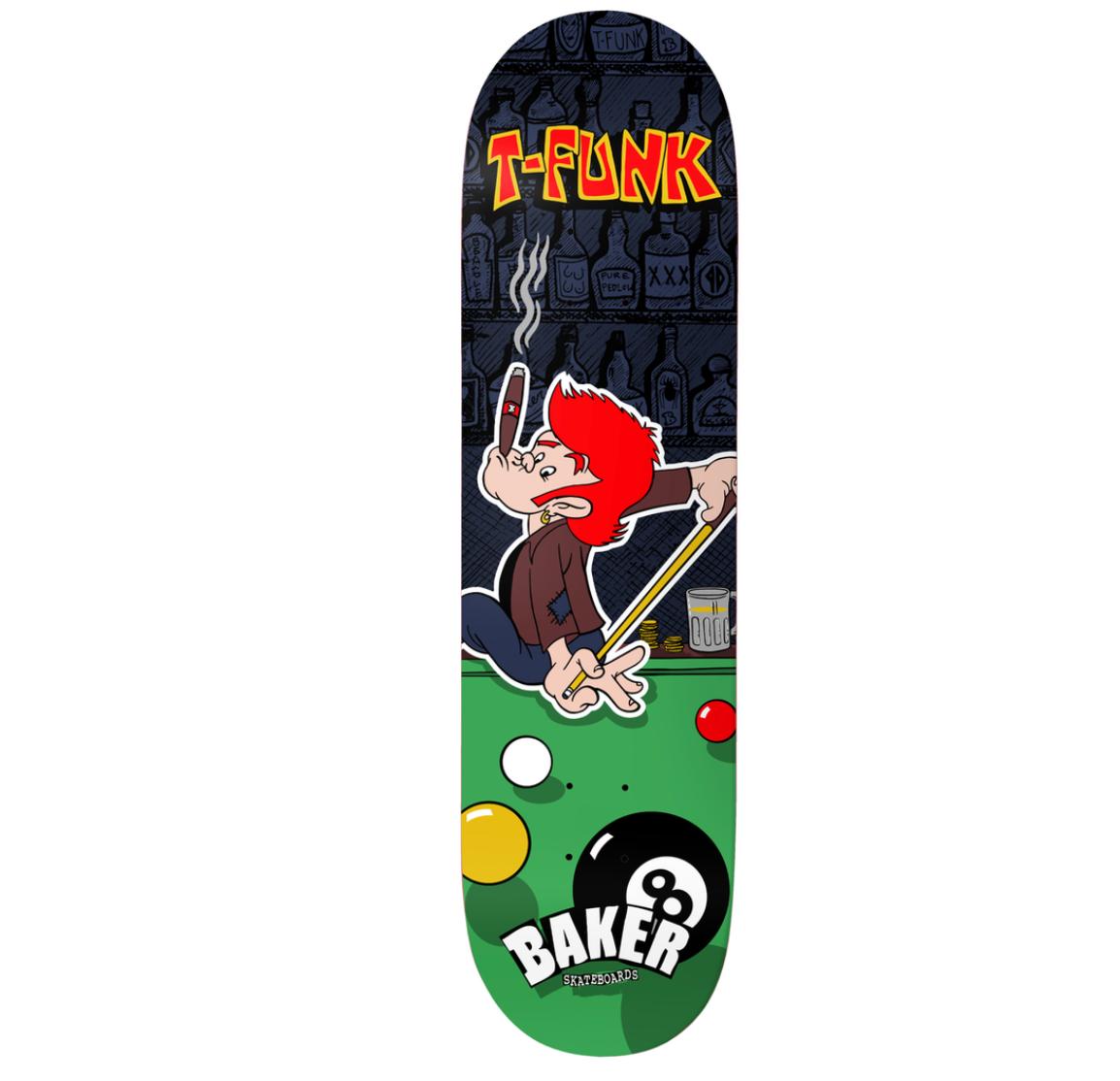 Baker T-Funk "Pleasure Island" Skateboard Deck — 8.5"