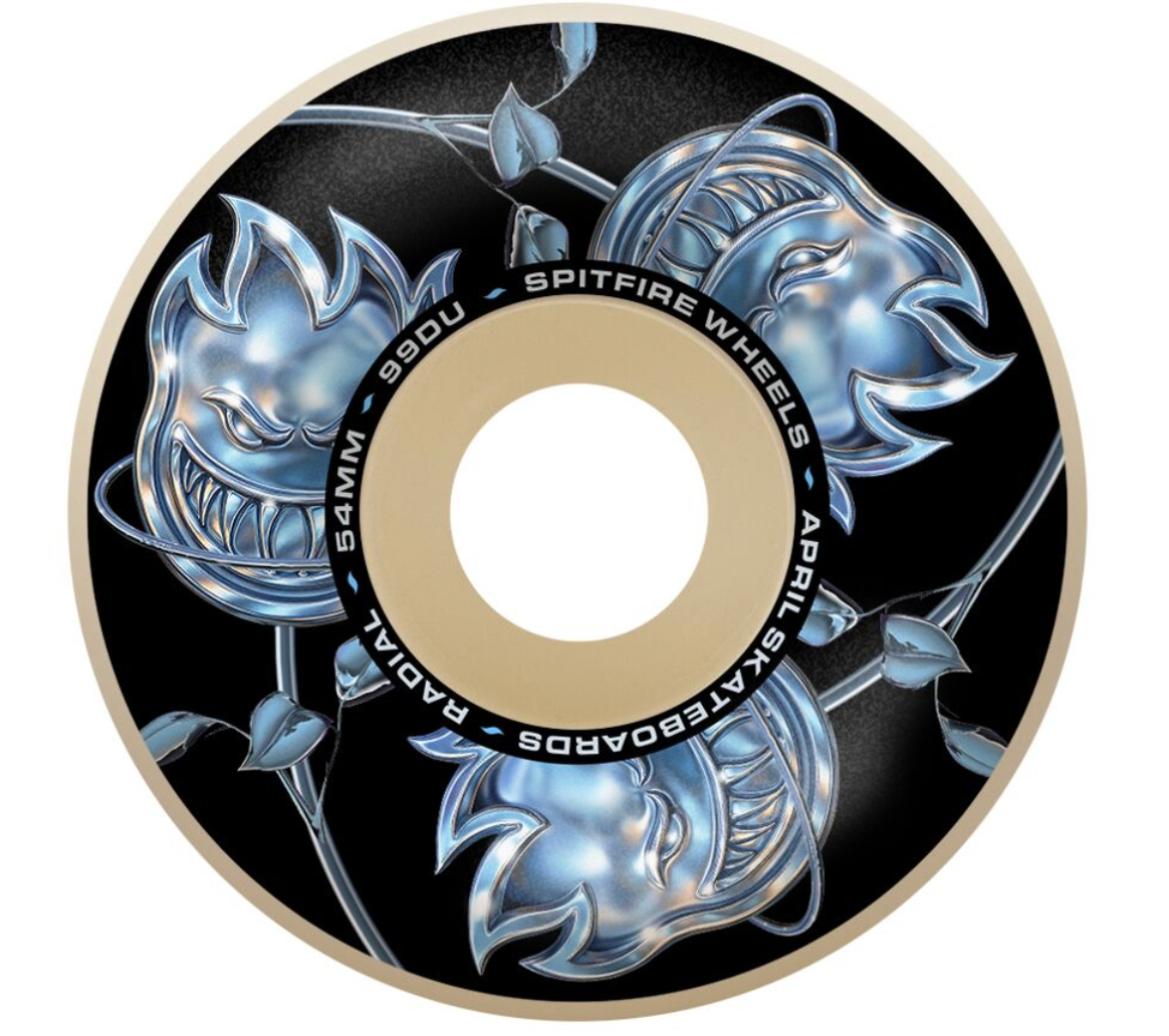 SPITFIRE FORMULA FOUR APRIL BIGHEAD ROSE RADIAL 54MM 99D (Set of 4)