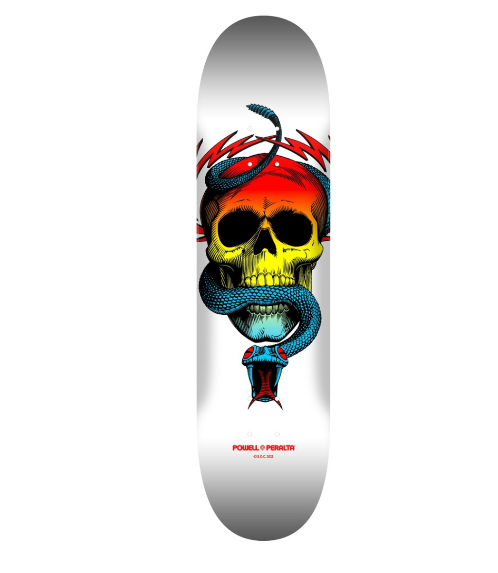 POWELL MCGILL SKULL & SNAKE YELLOW FADE/WHITE DECK 8.5