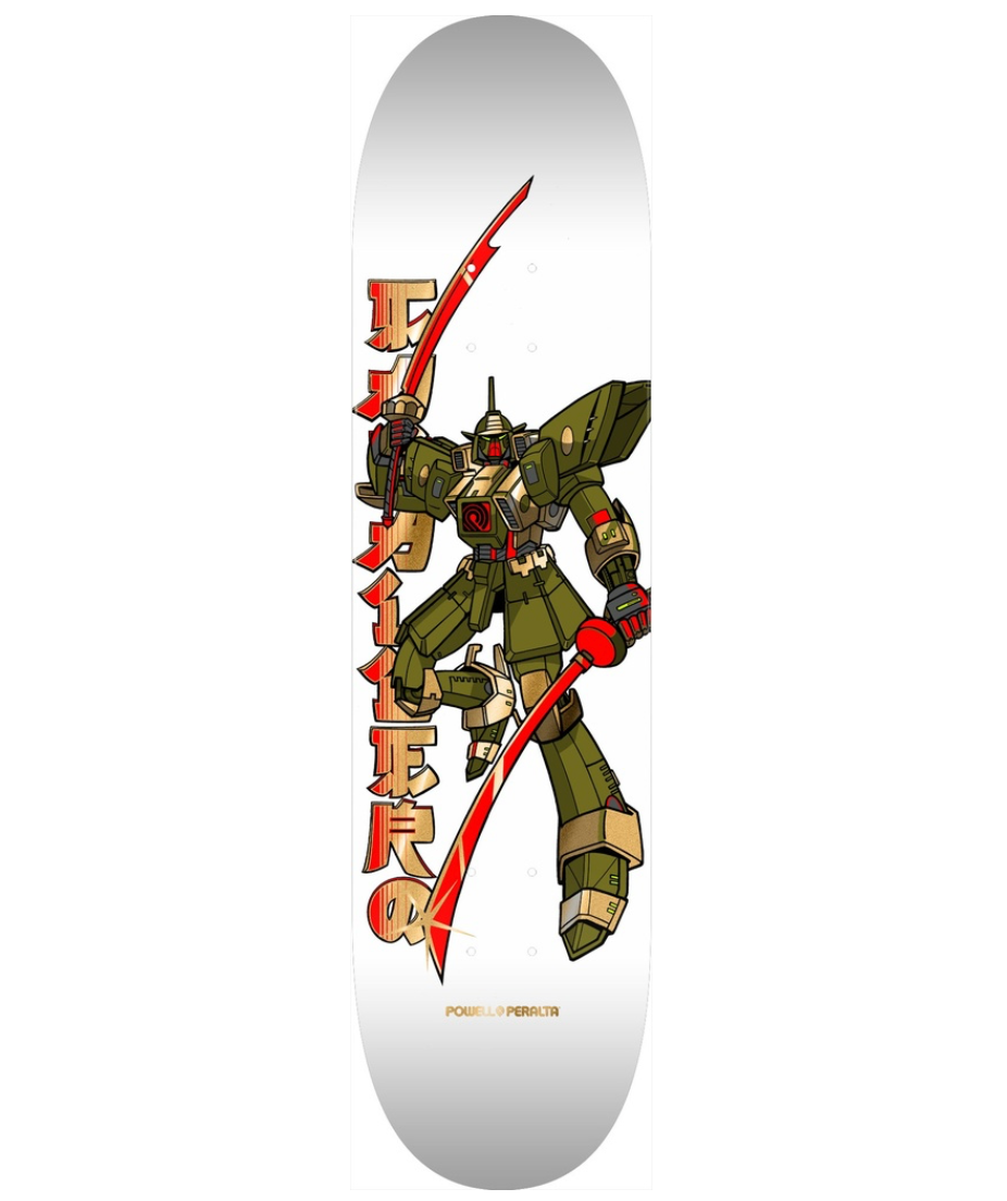 POWELL CABALLERO GUNDAM WHITE/GOLD FOIL DECK 8.25