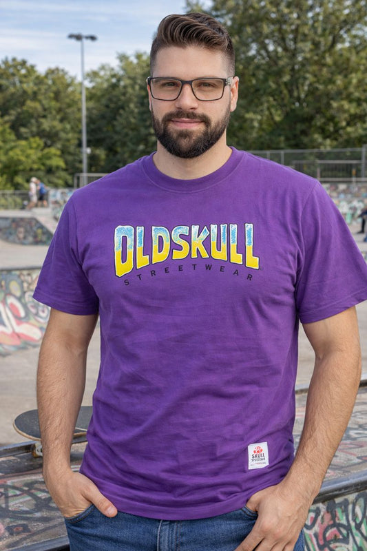 Old Skull Streetwear – Purple Eyeball Tee